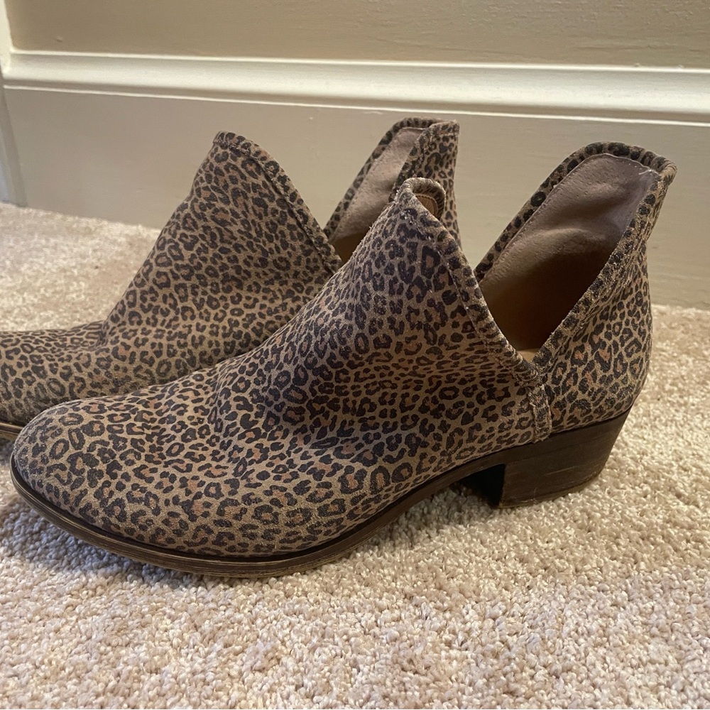 Leopard Print Ankle Boots